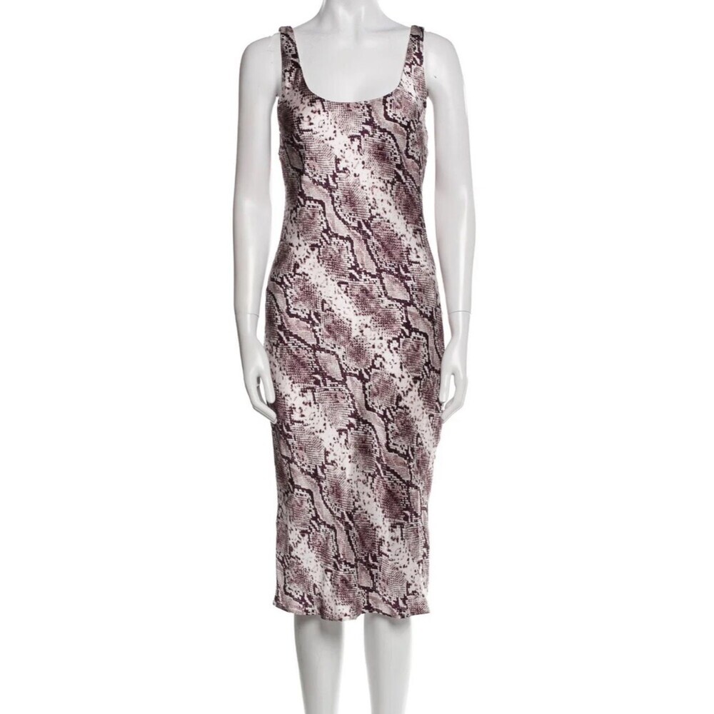 Cami NYC Snake-Print Midi Bodycon Dress-Worn once